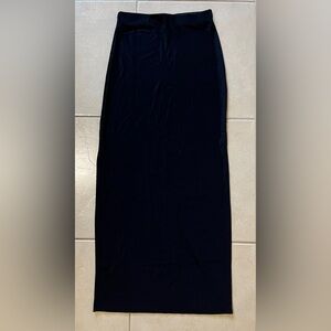 Girls Only Vintage Women’s Small Black Stretch Sides Slit Maxi Skirt